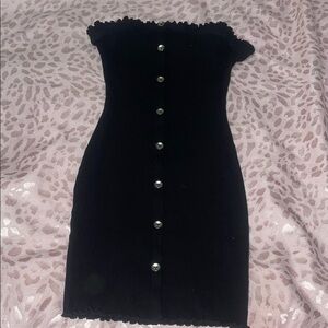 Elegant Black Off-Shoulder Dress